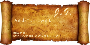 Juhász Ivett névjegykártya